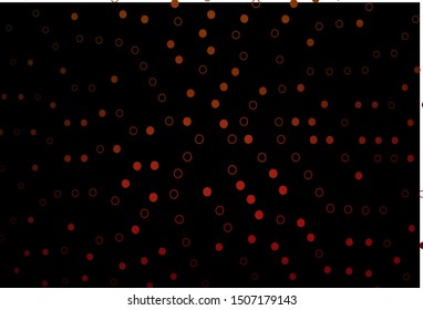 Dark Green, Red vector cover with spots. Abstract illustration with colored bubbles in nature style. Template for your brand book.