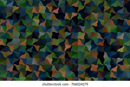 Dark Green, Red vector crooked abstract template. Shining illustration, which consist of blurred lines. A completely new design for your business.