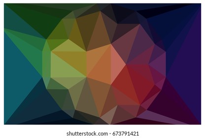Dark Green, Red vector diamond Pattern. Geometric Gemstone sample. Repeating template with a gem in center. Jewelry gems texture for your design. Pattern can be used for background.