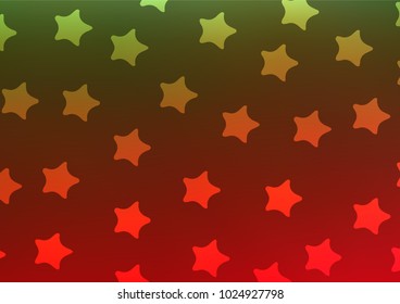Dark Green, Red vector doodle blurred pattern. Brand-new colored illustration in blurry style with doodles. A completely new design for your business.