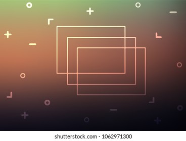 Dark Green, Red vector doodle blurred pattern. Shining colored illustration with doodles in Zen tangle style. The best blurred design for your business.