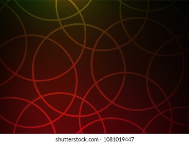 Dark Green, Red vector doodle blurred pattern. Decorative shining illustration with doodles on abstract template. A new texture for your design.