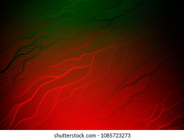 Dark Green, Red vector doodle blurred background. A completely new color illustration in doodle style. The elegant pattern can be used as a part of a brand book.
