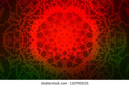 Dark Green, Red vector doodle bright layout. Shining colored illustration with childish doodles in Arabic style. A completely new design for your business.