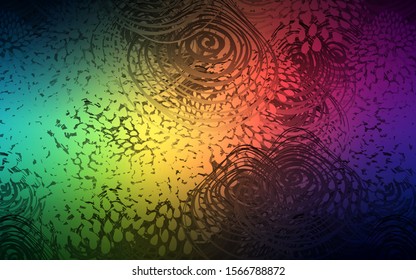 Dark Green, Red vector doodle blurred texture. Creative illustration in blurred style with flowers. A new texture for your design.