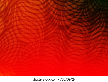 Dark Green, Red vector doodle blurred template. A vague abstract illustration with doodles in Indian style. Brand-new design for your business.