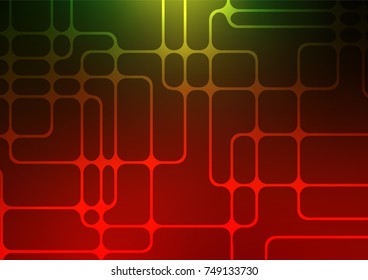 Dark Green, Red vector doodle blurred pattern. Sketchy hand drawn doodles on blurred background. The doodle design can be used for your web site.