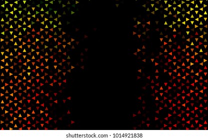 Dark Green, Red vector geometric simple minimalistic background, which consist of triangles on white background. Triangular pattern with gradient for your business design. 