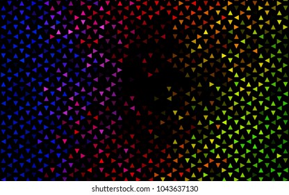 Dark Green, Red vector geometric simple minimalistic background, which consist of triangles on white background. Triangular pattern with gradient for your business design. 