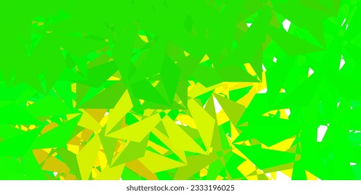 Diseño poligonal geométrico vectorial rojo oscuro y verde oscuro. Ilustración abstracta moderna con triángulos poligonales. Tu negocio.