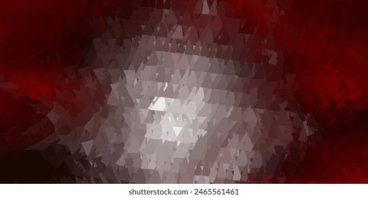 Diseño poligonal geométrico de Vector rojo y verde oscuro. Ilustración abstracta moderna con triángulos poligonales. Diseño de App multiusos.