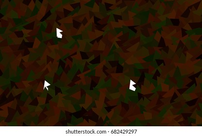 Dark Green, Red vector geometric simple minimalistic background, which consist of triangles on white background. Triangular pattern with gradient for your business design. 