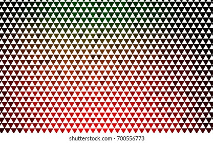 Dark Green, Red vector geometric simple minimalistic background, which consist of triangles on white background. Triangular pattern with gradient for your business design. 