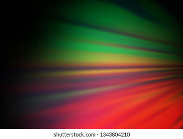 Dark Green, Red vector glossy abstract template. An elegant bright illustration with gradient. Brand new style for your business design.
