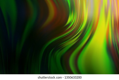 Dark Green, Red vector glossy abstract layout. Modern abstract illustration with gradient. Background for a cell phone.