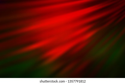 Dark Green, Red vector glossy abstract layout. Colorful illustration in abstract style with gradient. New way of your design.