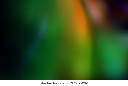 Dark Green, Red vector glossy abstract background. Glitter abstract illustration with gradient design. Blurred design for your web site.