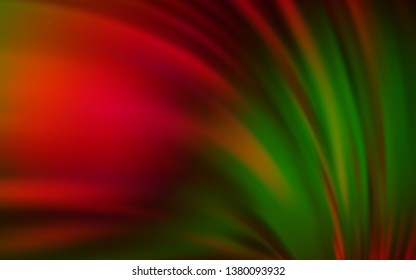 Dark Green, Red vector glossy abstract layout. Creative illustration in halftone style with gradient. New design for your business.