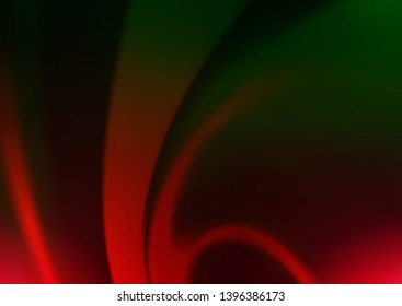 Dark Green, Red vector glossy abstract template. Modern geometrical abstract illustration with gradient. The template can be used for your brand book.