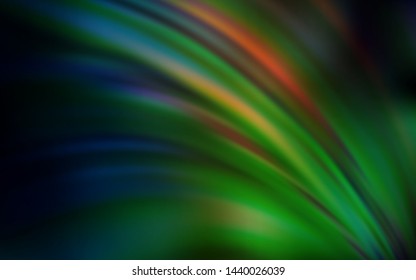 Dark Green, Red vector glossy abstract layout. Modern abstract illustration with gradient. New design for your business.