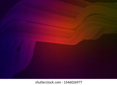 Dark Green, Red vector glossy abstract backdrop. New colored illustration in blur style with gradient. Elegant background for a brand book.