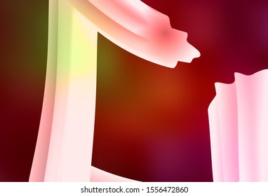 Dark Green, Red vector glossy abstract layout. New colored illustration in blur style with gradient. Elegant background for a brand book.