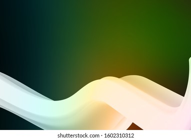 Dark Green, Red vector glossy abstract layout. New colored illustration in blur style with gradient. Background for designs.