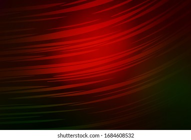 Dark Green, Red vector glossy abstract layout. Modern abstract illustration with gradient. Smart design for your work.