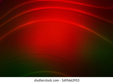 Dark Green, Red vector glossy abstract background. Abstract colorful illustration with gradient. Background for a cell phone.