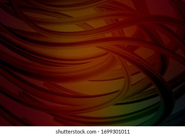 Dark Green, Red vector glossy abstract background. Abstract colorful illustration with gradient. Smart design for your work.