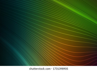 Verde oscuro, rojo vector brillante fondo abstracto. Ilustración creativa en estilo de semitono con gradiente. Diseño inteligente para su trabajo.