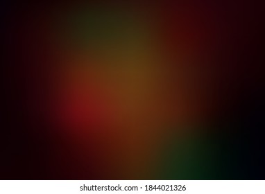 Dark Green, Red vector glossy abstract background. An elegant bright illustration with gradient. Blurred design for your web site.