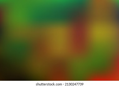 Dark Green, Red vector glossy abstract template. A vague abstract illustration with gradient. Brand new style for your business design.