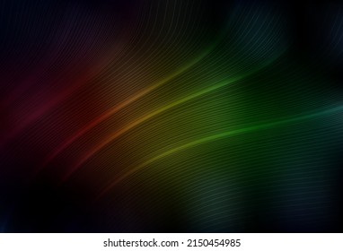 Oscuro Verde, rojo vector brillante diseño abstracto. Una elegante ilustración brillante con gradiente. Nuevo diseño de estilo para tu libro de marca.