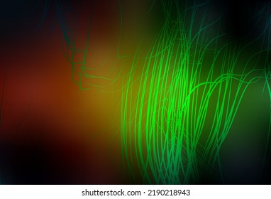 Dark Green, Red vector glossy abstract backdrop. New colored illustration in blur style with gradient. Background for a cell phone.