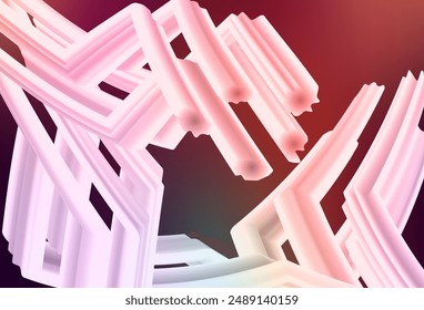 Dark Green, Red vector glossy abstract background. A completely new colored illustration in blur style. New design for your business.