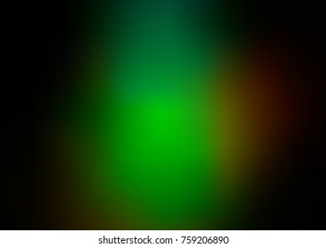 Dark Green, Red vector glossy abstract template. Colorful abstract illustration with gradient. The blurred design can be used for your web site.