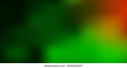 Dark green, red vector gradient blur pattern. Abstract colorful illustration in blur style with gradient. Multipurpose app design.
