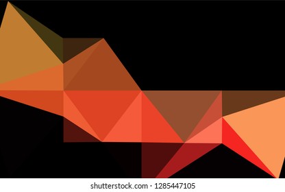 Dark Green, Red vector hexagon mosaic cover. A vague abstract illustration with gradient. The polygonal design can be used for your web site.