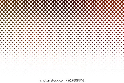 Dark Green, Red vector illustration which consist of circles. Dotted gradient design for your business. Creative geometric background in halftone style with colored spots.