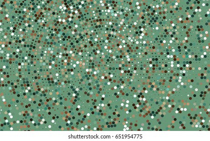 Dark Green, Red vector illustration which consist of circles. Dotted gradient design for your business. Creative geometric background in halftone style with colored spots.