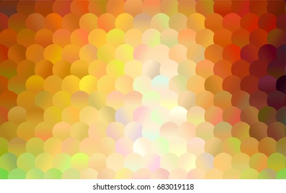 Dark Green, Red vector illustration which consist of circles. Dotted gradient design for your business. Creative geometric background in halftone style with colored spots.