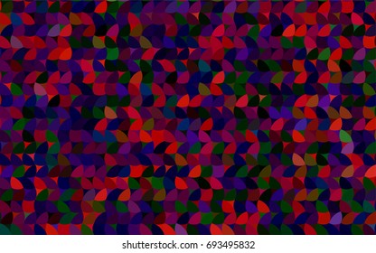 Dark Green, Red vector illustration which consist of circles. Dotted gradient design for your business. Creative geometric background in halftone style with colored spots.