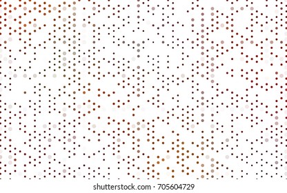 Dark Green, Red vector illustration which consist of circles. Dotted gradient design for your business. Creative geometric background in halftone style with colored spots.