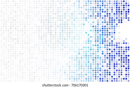 Dark Green, Red vector illustration which consist of circles. Dotted gradient design for your business. Creative geometric background in halftone style with colored spots.