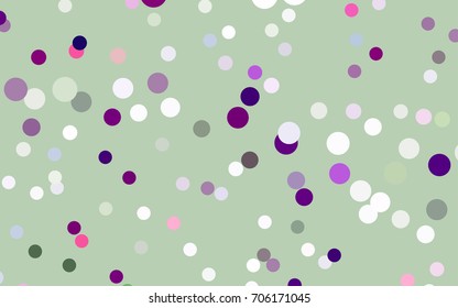 Dark Green, Red vector illustration which consist of circles. Dotted gradient design for your business. Creative geometric background in halftone style with colored spots.