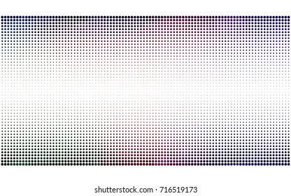 Dark Green, Red vector illustration which consist of circles. Dotted gradient design for your business. Creative geometric background in halftone style with colored spots.
