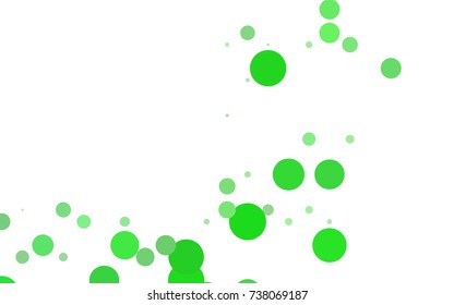 Dark Green, Red vector illustration which consist of circles. Dotted gradient design for your business. Creative geometric background in halftone style with colored spots.
