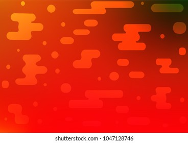 Dark Green, Red vector indian curved background. An elegant bright illustration with lines in Natural style. The pattern can be used for coloring books and pages for kids.
