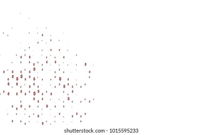 Dark Green, Red vector layout with banking symbols. Modern geometrical abstract illustration with banking symbols. The pattern can be used for financial, investment websites.